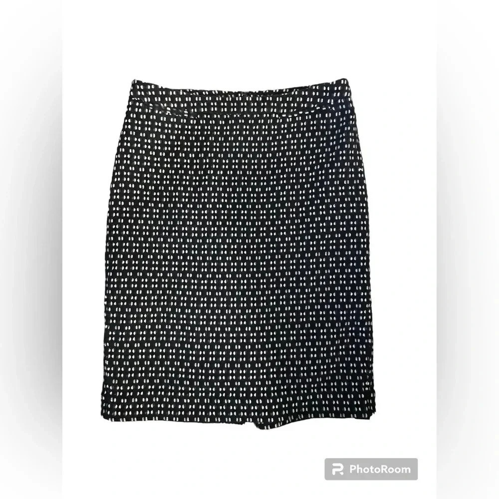 Halogen 2P white and black pencil skirt